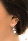 Paparazzi "Runway Shine" White Necklace & Earring Set Paparazzi Jewelry