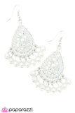 Paparazzi "Drops of Inspiration - White" earring Paparazzi Jewelry