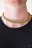 Paparazzi "Traversing Mountains" Yellow Urban Unisex Necklace Paparazzi Jewelry