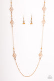 Paparazzi "Starlight Carpet Ride" Gold Necklace & Earring Set Paparazzi Jewelry