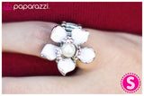 Paparazzi "Nestled in Opulence" White Ring Paparazzi Jewelry