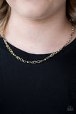 Paparazzi "Infinite Beauty" Brass Necklace & Earring Set Paparazzi Jewelry