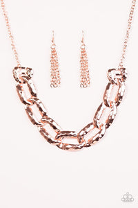 Paparazzi "La Vida Loca" Copper Necklace & Earring Set Paparazzi Jewelry