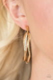 Paparazzi "Twisted Shimmer" Gold Earrings Paparazzi Jewelry