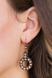 Paparazzi "Midnight Ball" Copper Earrings Paparazzi Jewelry