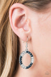 Paparazzi "Boss Glam" Blue Earrings Paparazzi Jewelry