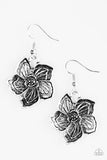 Paparazzi "Hibiscus Grove" Silver Earrings Paparazzi Jewelry