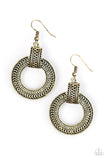 Paparazzi "Get Your Wild On" Brass Earrings Paparazzi Jewelry