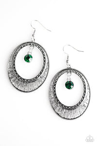 Paparazzi "Madame Marvel" Green Earrings Paparazzi Jewelry