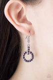 Paparazzi "Pour Some GLITTER On Me" Purple Earrings Paparazzi Jewelry