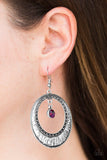 Paparazzi "Madame Marvel" Purple Earrings Paparazzi Jewelry