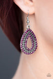Paparazzi "Make a Glam Out of You" Purple Earrings Paparazzi Jewelry