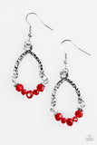 Paparazzi "Whimsically Whimsy" Red Earrings Paparazzi Jewelry