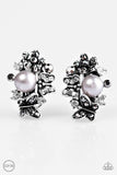 Paparazzi "Butterfly Blooms" Silver Clip On Earrings Paparazzi Jewelry