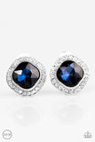 Paparazzi "BRIDE With Me" Blue Clip-On Earrings Paparazzi Jewelry