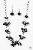 Paparazzi "Instant Stardom" Black Necklace & Earring Set Paparazzi Jewelry