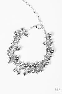 Paparazzi "She's A Baller" Silver Bracelet Paparazzi Jewelry