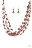 Paparazzi "Fierce and Fab-YOU-lous!"Copper Necklace & Earring Set Paparazzi Jewelry