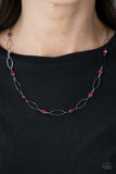 Paparazzi "Time is of the Essence" Pink Necklace & Earring Set Paparazzi Jewelry
