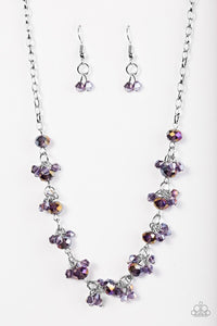 Paparazzi "Leading Starlight" Purple Necklace & Earring Set Paparazzi Jewelry