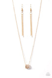 Paparazzi "Sparkle Etiquette" Gold Necklace & Earring Set Paparazzi Jewelry