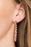 Paparazzi "A Whirl and A Twirl" Copper Ribbon Design Hoop Earrings Paparazzi Jewelry