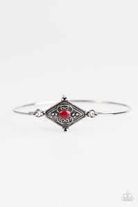 Paparazzi "Worldly Wonder" Red Bracelet Paparazzi Jewelry