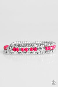Paparazzi "Colorfully Classy" Pink Bracelet Paparazzi Jewelry