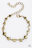 Paparazzi "Turn Up The Heartbeat" Brass Bracelet Paparazzi Jewelry