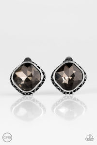 Paparazzi "Turn On The Swag" Silver Clip-On Earrings Paparazzi Jewelry