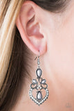 Paparazzi "Crowns Up" Silver Earrings Paparazzi Jewelry