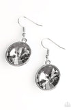 Paparazzi "Classy and Glassy" Silver Earrings Paparazzi Jewelry