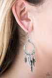 Paparazzi "Winslow Winds" Silver Earrings Paparazzi Jewelry