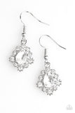 Paparazzi "Rich and Regal" White Earrings Paparazzi Jewelry