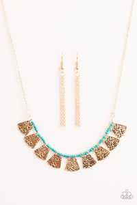 Paparazzi "Moonlight Nile" Blue Necklace & Earring Set Paparazzi Jewelry