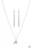 Paparazzi "Box Buster" White Necklace & Earring Set Paparazzi Jewelry