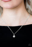 Paparazzi "Box Buster" White Necklace & Earring Set Paparazzi Jewelry