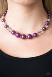 Paparazzi "GLAM Straight!" Purple Necklace & Earring Set Paparazzi Jewelry