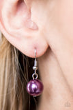 Paparazzi "GLAM Straight!" Purple Necklace & Earring Set Paparazzi Jewelry