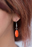 Paparazzi "Coastal Adventure" Orange Necklace & Earring Set Paparazzi Jewelry