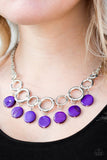 Paparazzi "Coastal Adventure" Purple Necklace & Earring Set Paparazzi Jewelry