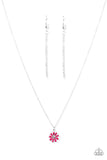 Paparazzi "Flower Formal" Pink Necklace & Earring Set Paparazzi Jewelry