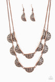 Paparazzi "Harvest Harmony" Copper Necklace & Earring Set Paparazzi Jewelry