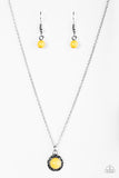 Paparazzi "Wildflower Waltz" Yellow Necklace & Earring Set Paparazzi Jewelry