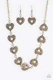 Paparazzi "Heart's Harmony" Brass Necklace & Earring Set Paparazzi Jewelry