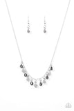 Paparazzi "A Storm Is Coming" White Necklace & Earring Set Paparazzi Jewelry