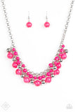 Paparazzi "For The Love Of Fashion" FASHION FIX Pink Necklace & Earring Set Paparazzi Jewelry
