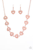 Paparazzi "Heart's Harmony" Copper 098XX Necklace & Earring Set Paparazzi Jewelry