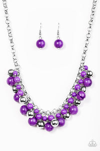 Paparazzi "For The Love Of Fashion" Purple Necklace & Earring Set Paparazzi Jewelry