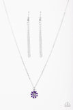 Paparazzi "Flower Formal" Purple Necklace & Earring Set Paparazzi Jewelry